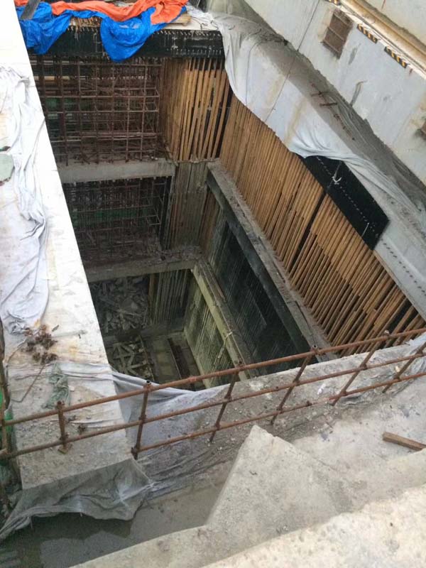 青島大型設備吊裝下坑